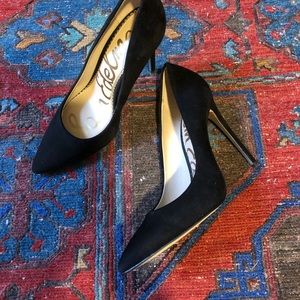 Sam Edelman black suede pumps NWOT